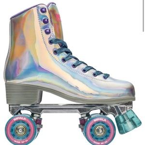 Impala Quad Sidewalk, Size US 8, SUMMER VEGAN SILVER, Roller Skates